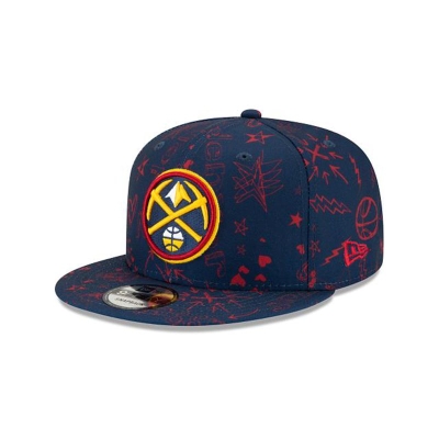Denver Nuggets Gorra | New Era NBA Doodle 9fifty Snapback Cap Mexico - Azules